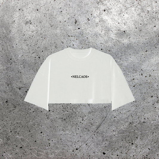 Crop T-Shirt Serpenti White