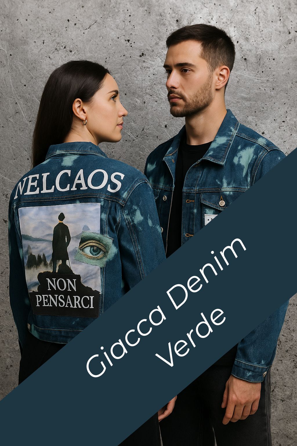 Giacca denim verde: come indossare la Giacca "Viandante Verde" di NELCAOS