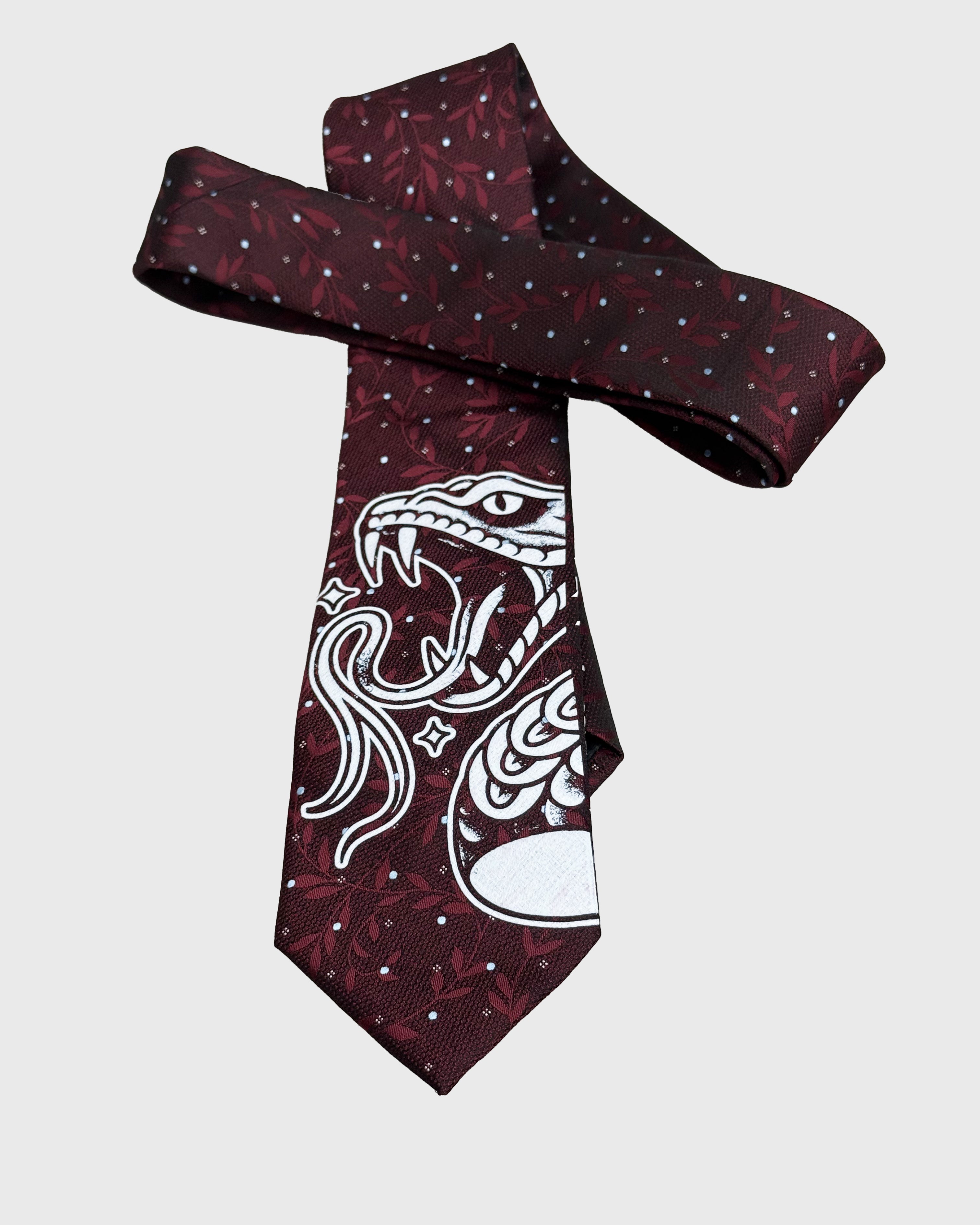 Cravatta "Serpe" Rubino