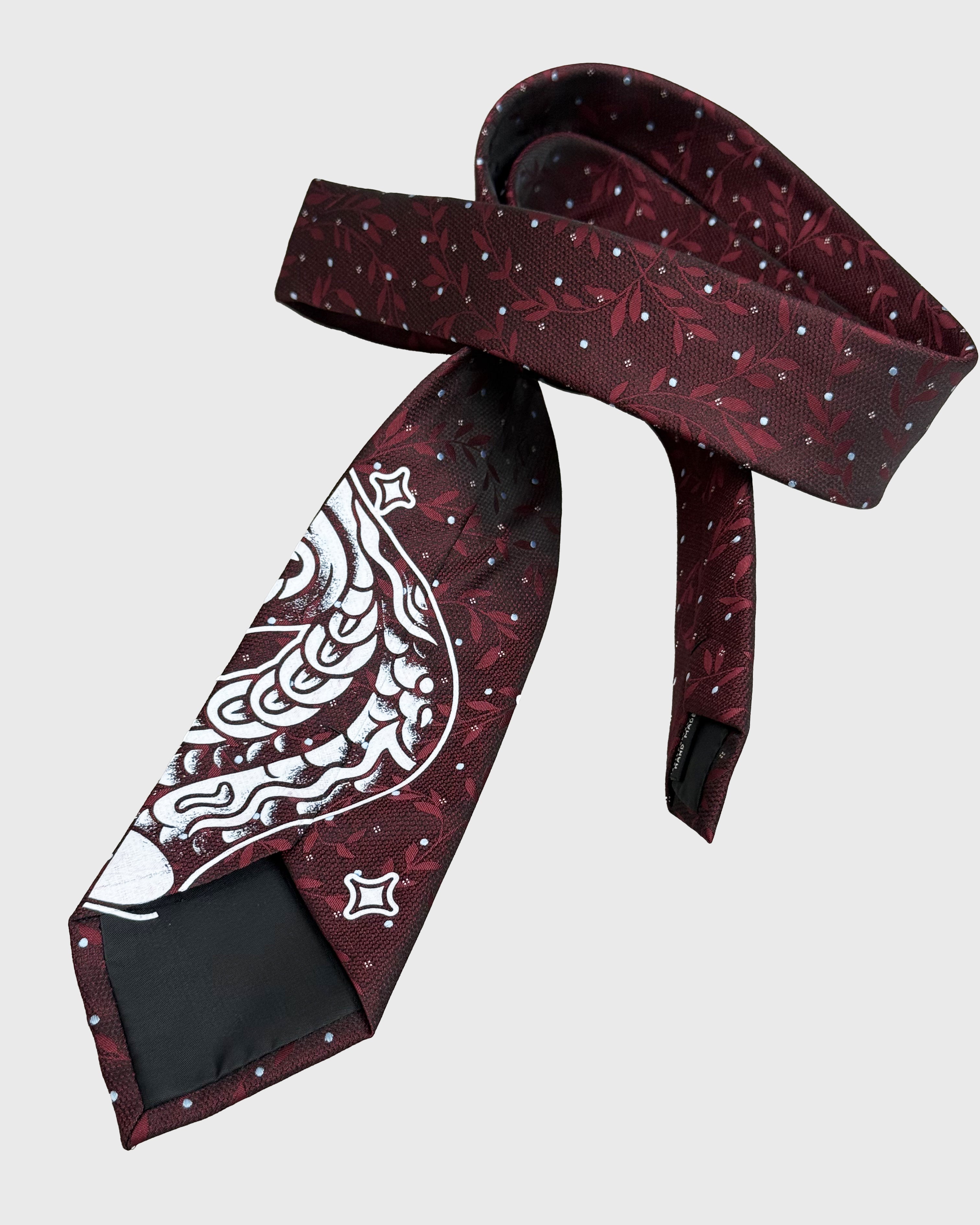 Cravatta "Serpe" Rubino
