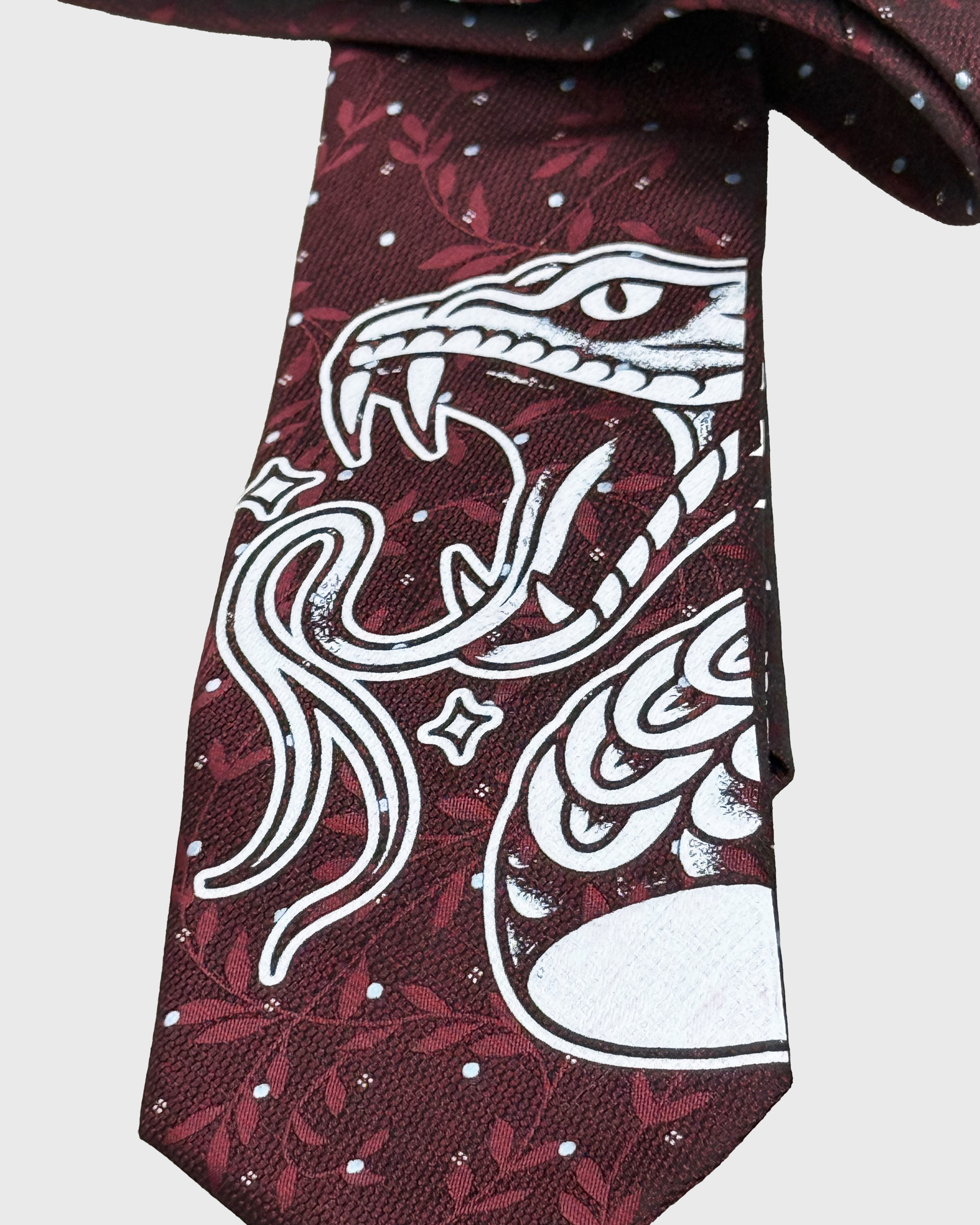 Cravatta "Serpe" Rubino